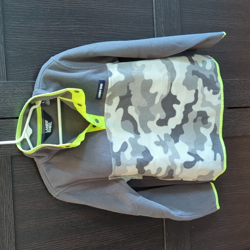 Boys Small (6-7) Lands End Pullover Fleece